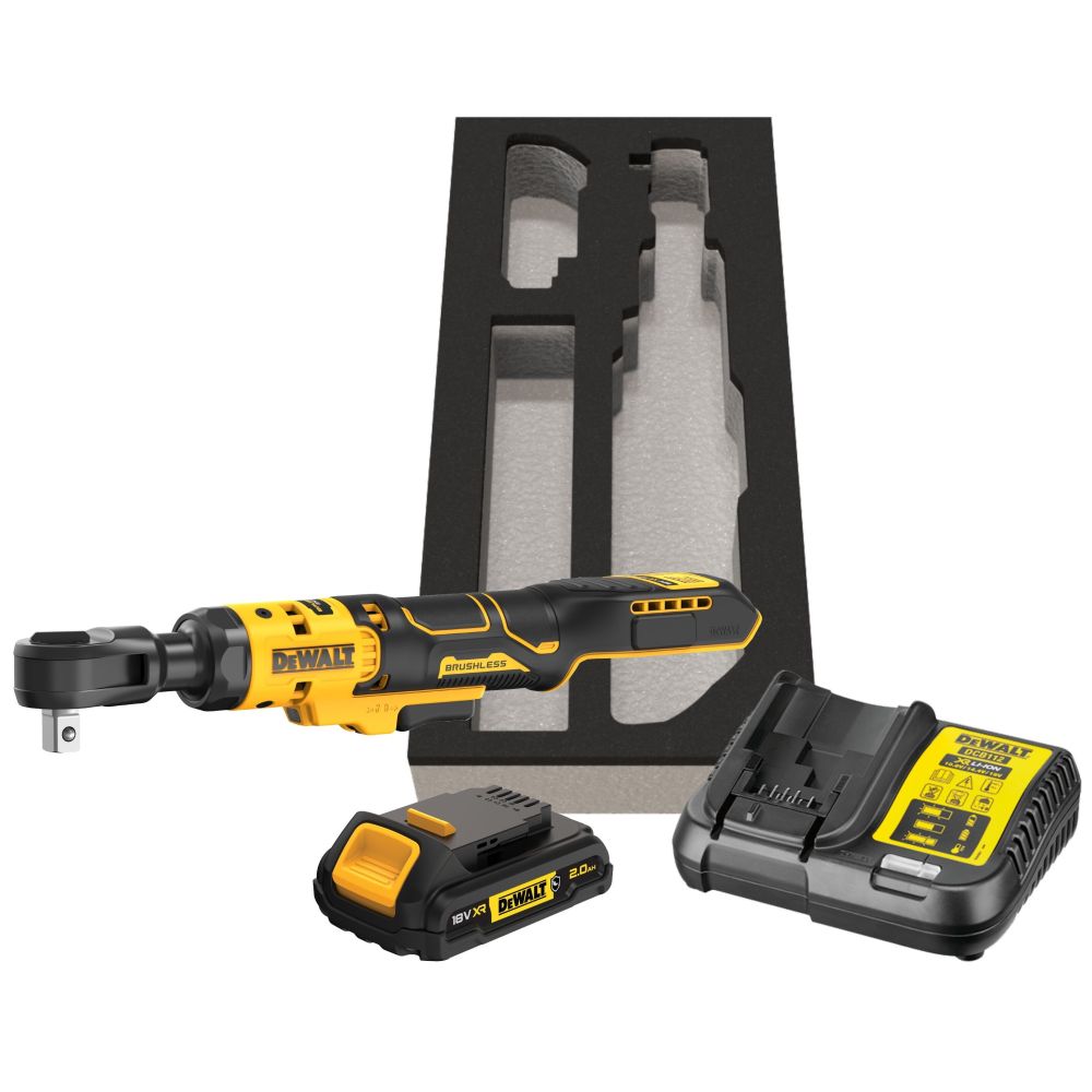 Аккумуляторный угловой гайковерт DEWALT DCF512D1G