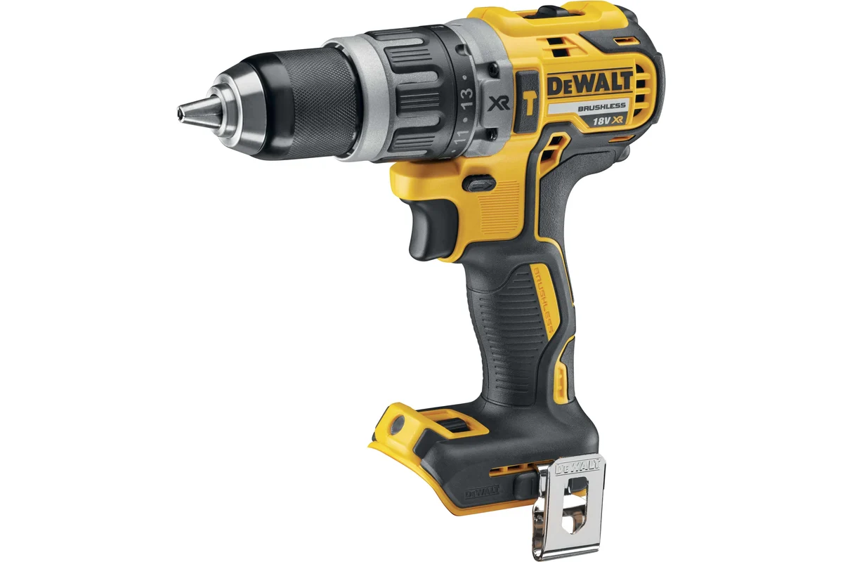 Аккумуляторная ударная дрель-шуруповерт DEWALT DCD796E2T, 18 В, 2000 об/мин, 34000 уд/мин, с 2 АКБ 1.7 Ач и ЗУ, в кейсе (DCD796E2T-QW)